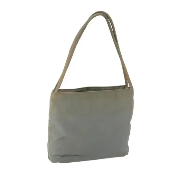PRADA Hand Bag Nylon Gray